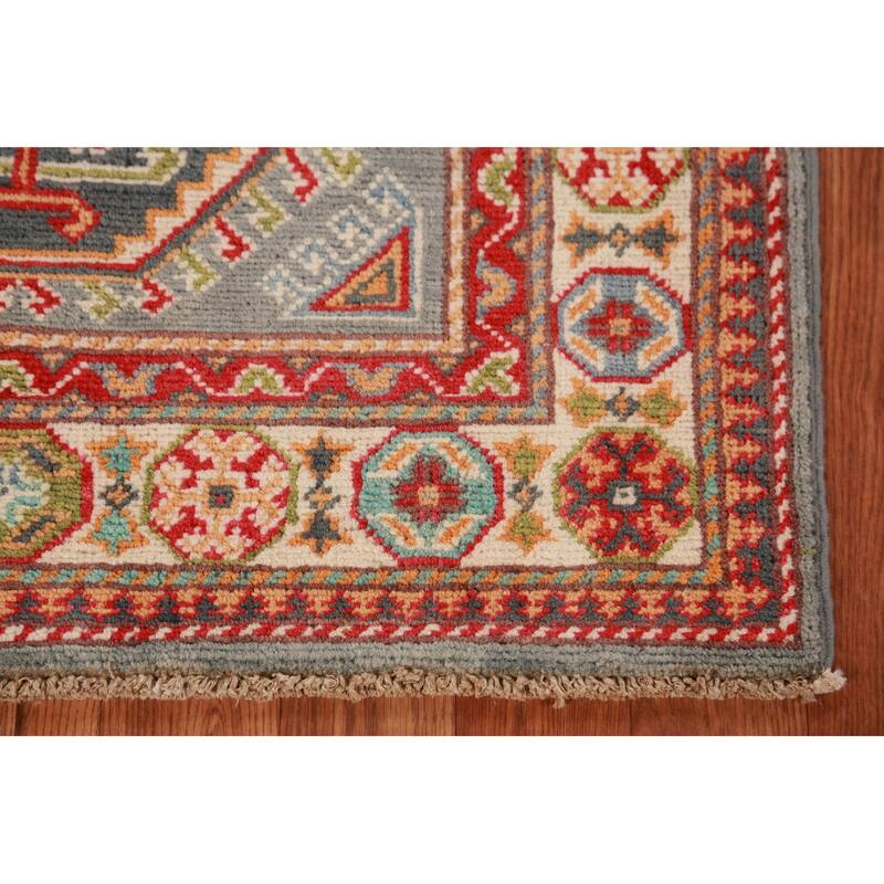 Traditional Kazak Foyer Rug Handmade Wool Carpet - 2'6"x 3'11"