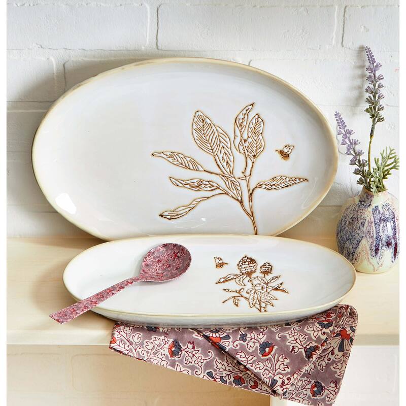 Lavender & Honey Oval Platter Large