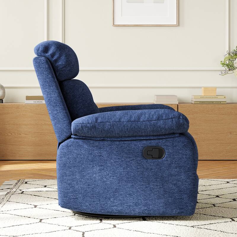Small Rocker Swivel Recliner Chair for Adults Women for Small Spaces, Bedroom, Living Room