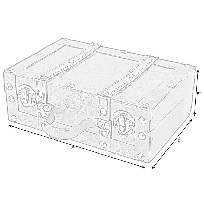 Old-fashioned Small Suitcase with Straps