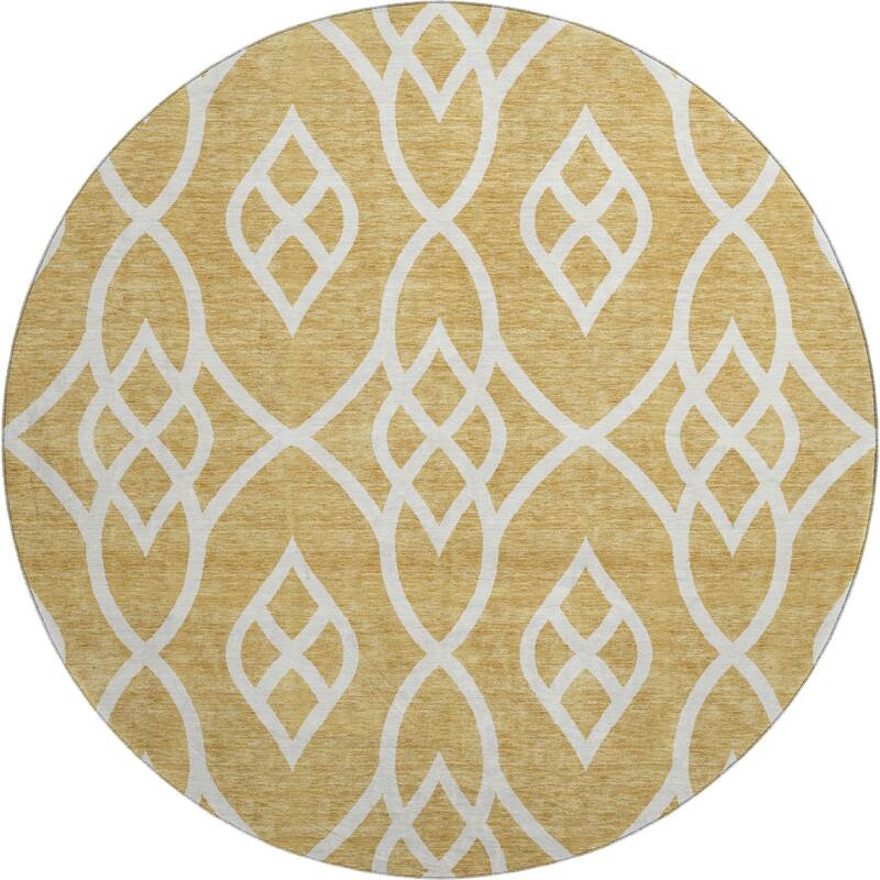 Premium Washable Super Soft Transitional Scroll Mayfield Rug