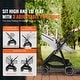 preview thumbnail 15 of 28, Carbon Steel Foldable 5-in-1 Stroller with Reversible Seat - 34.6” L x 23.6” W x 46.5” H