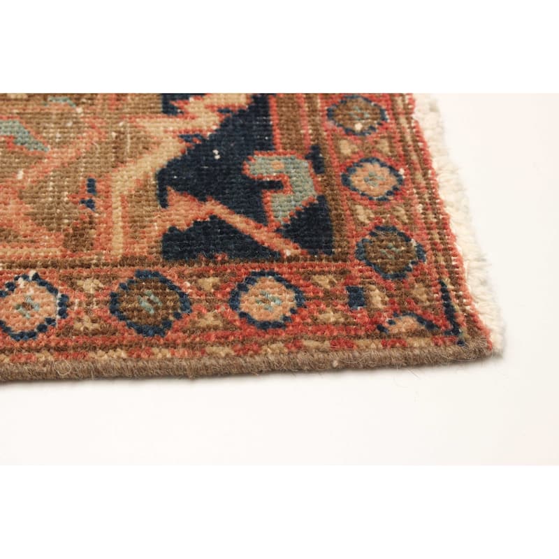ECARPETGALLERY Hand-knotted Antalya Vintage Red Wool Rug - 3' 10" x 10' 3"