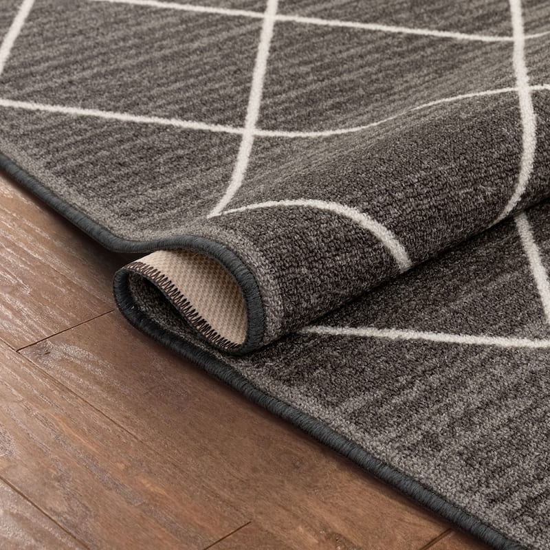 Well Woven Kings Court Clover Lattice Modern Area Rug