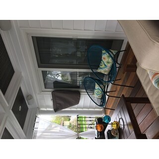 Corvus Sarcelles Woven Wicker Patio Chairs (Set of 2)