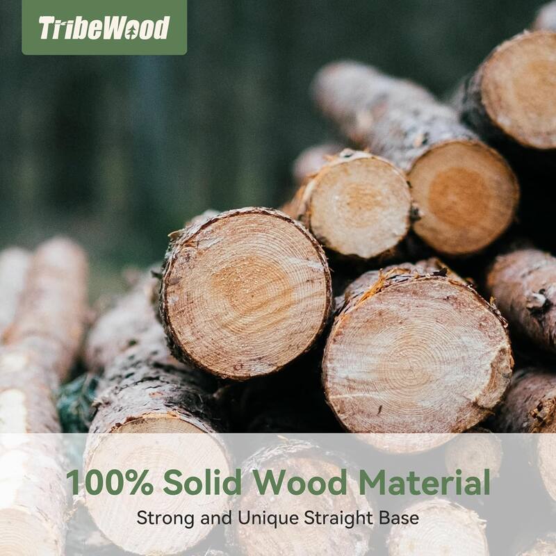 47" Solid Wood Round Dining Table Farmhouse Kitchen Table for 4-6 People - 47.2" W x 47.2" D x 29.5" H