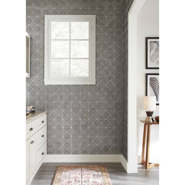 diamond wallpaper grey