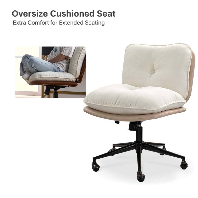 Lindsay Modern Tilting Criss Cross Home Office Chair by HULALA HOME