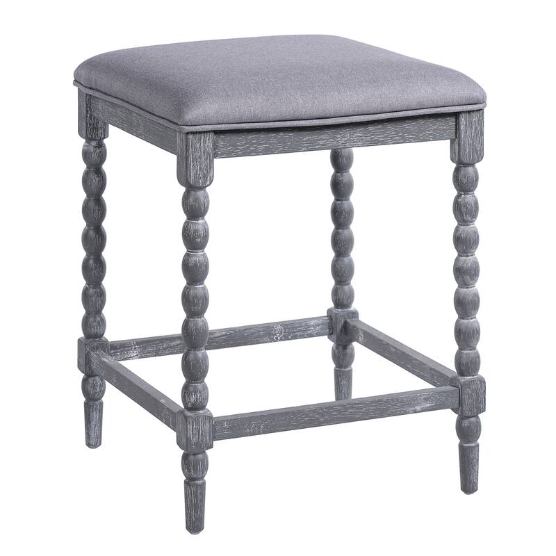 Christopher Knight Home - Valcour Acacia Wood Backless Counter Stools with Upholstered Seat