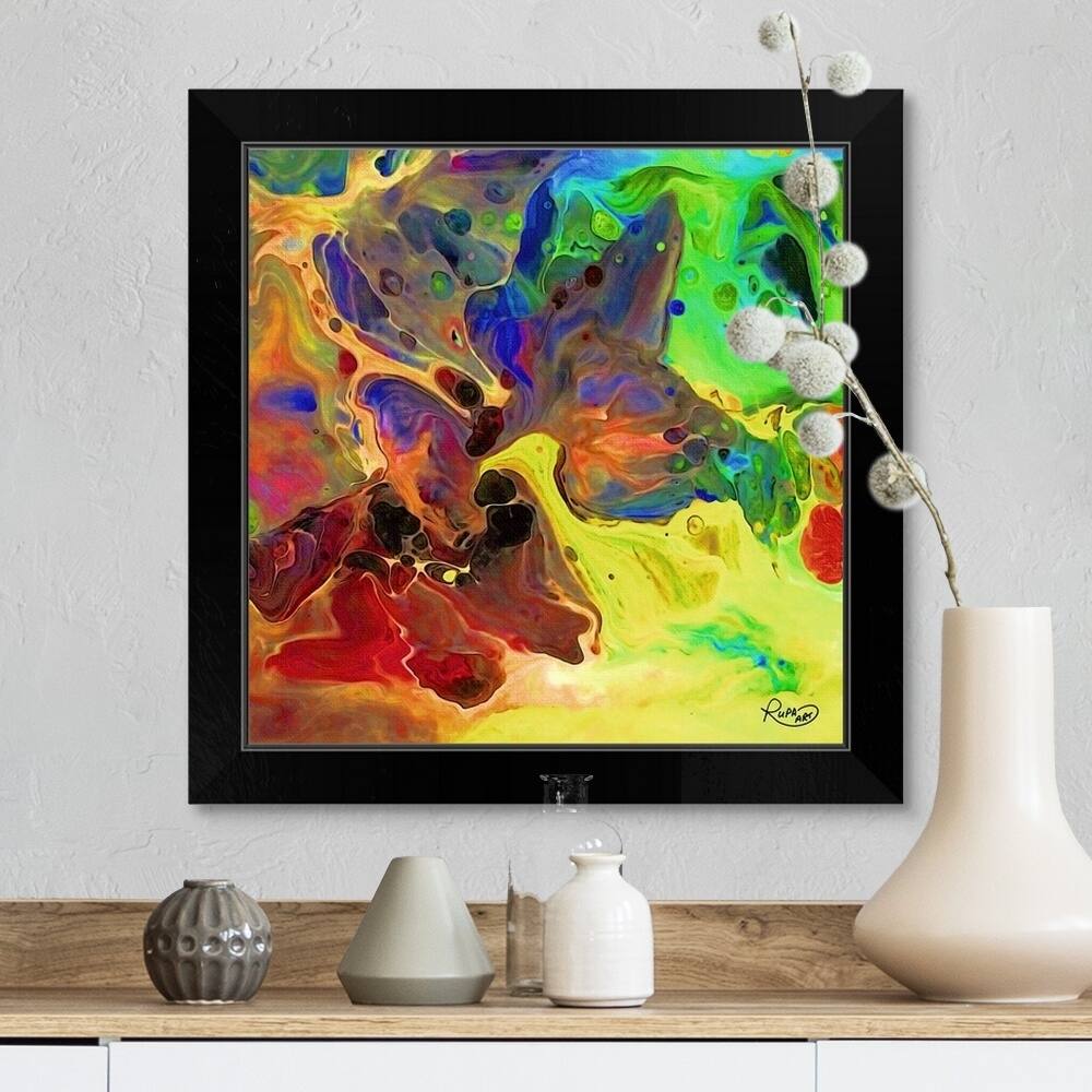 "Healing Realm" Black Framed Print