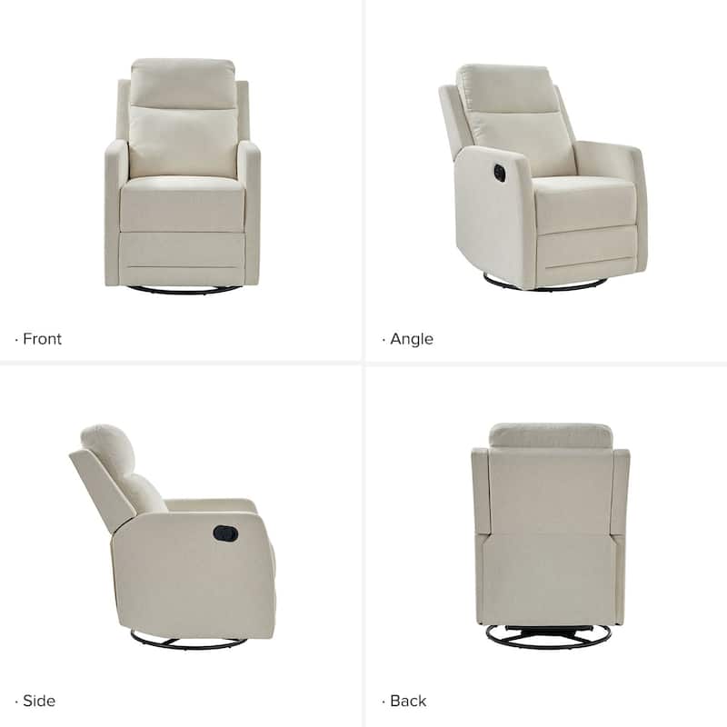 Diana Modern Polyester 360-degree Swivel Rocker Recliner Set of 2 by HULALA HOME