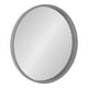 preview thumbnail 85 of 97, Kate and Laurel Travis Round Wood Accent Wall Mirror 25.6"Diameter - Gray