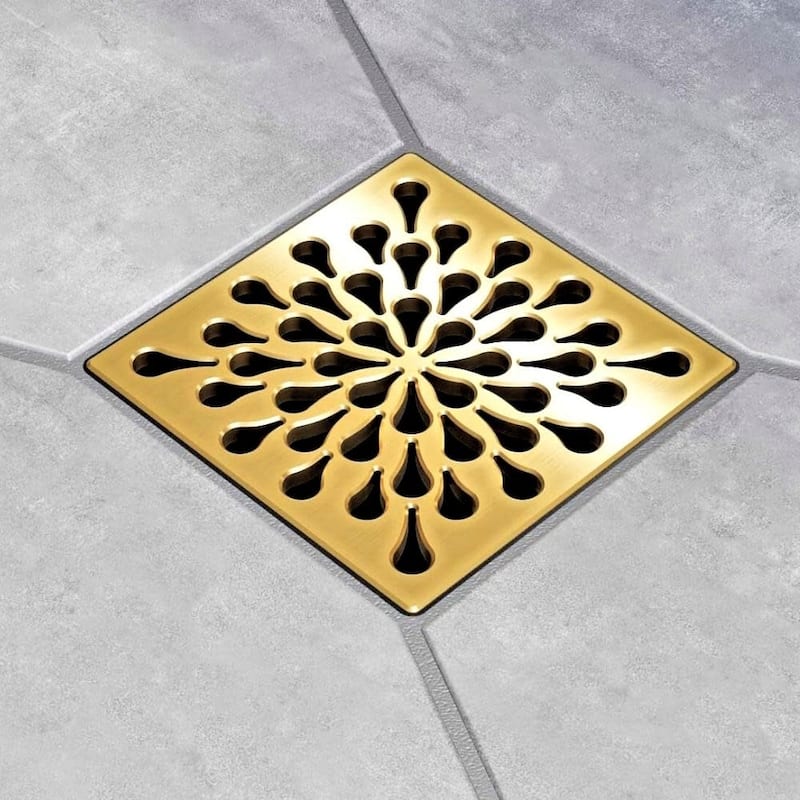 Ebbe America E4805-BG SPLASH - Brushed Gold - Unique Drain Cover - Brushed Gold