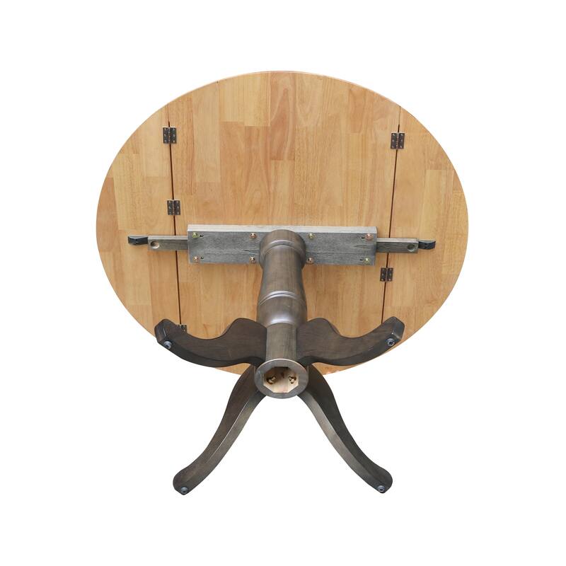42 in. Round Dual Drop Leaf Dining Table