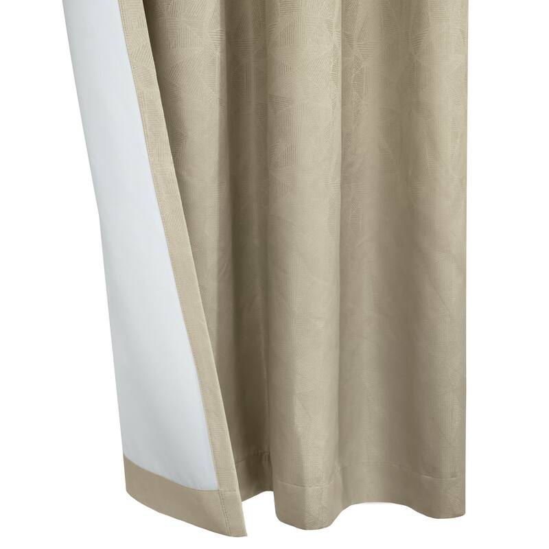 ThermaPlus Ethan Total Blackout Jacquard Grommet Curtain Panel