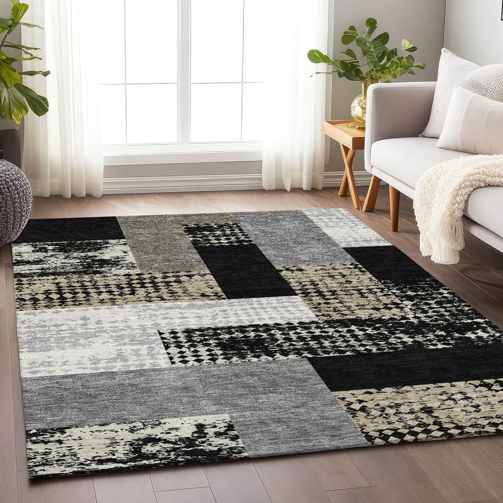 Premium Washable Super Soft Casual Geo Mayfield Rug