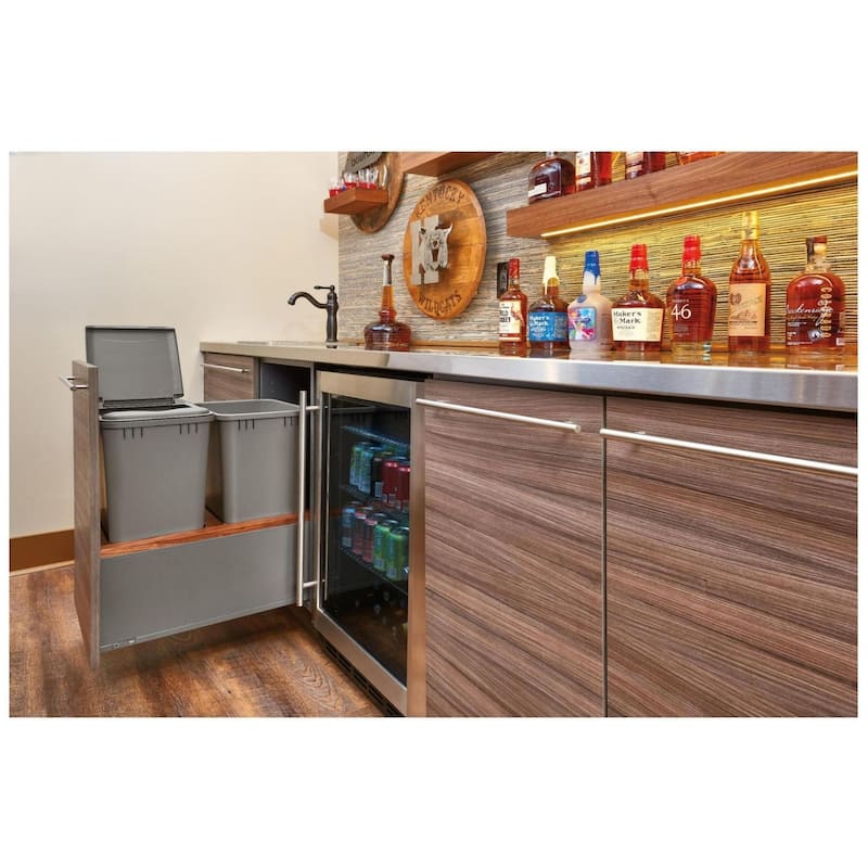 Rev-A-Shelf 5LB Series Bottom Mount Single Bin Trash Can - 30 Quart