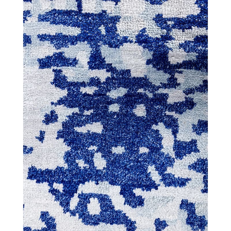 Modern One-of-a-Kind Handmade Area Rug - Gray, 9' 1" x 11' 10" - 9' 1" x 11' 10"