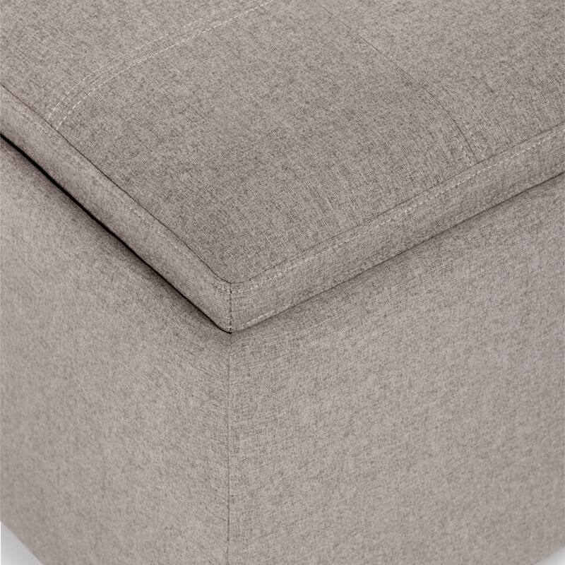 Square Coffee Table Storage Ottoman