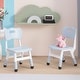 preview thumbnail 9 of 14, 2pcs Height Adjustable Kids Chair for Children Age 2-8 Light Grey
