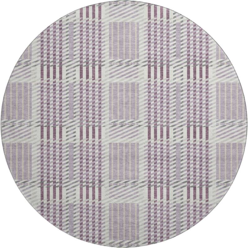 Premium Washable Super Soft Modern Plaid Mayfield Rug