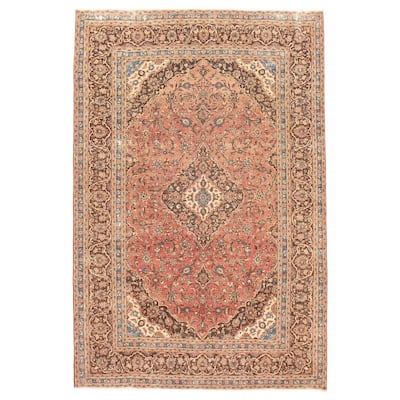 ECARPETGALLERY Hand-knotted Antalya Vintage Dark Copper Wool Rug - 7'11 x 11'8