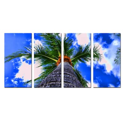 Ready2HangArt 'Palms III' 4-Piece Wrapped Canvas Wall Art Set