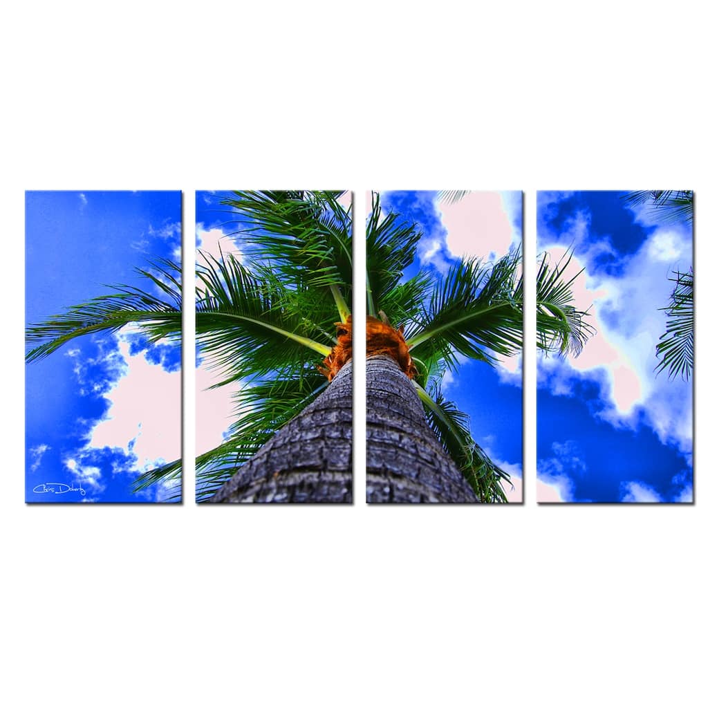 Ready2HangArt 'Palms III' 4-Piece Wrapped Canvas Wall Art Set