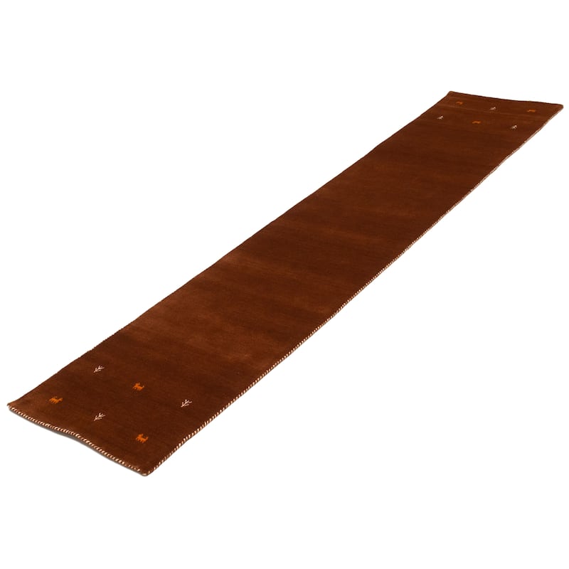 Kashkuli Gabbeh Brown Rug 2'8" x 12'9" - 2'8 x 12'9