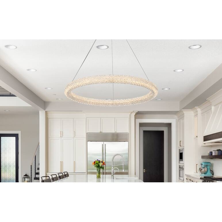Indigo Home 32 inch Adjustable LED Chandelier