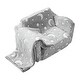 preview thumbnail 9 of 7, Grey Fleece Glow Foldable Kids Sofa Chair with 25D Foam and Blanket - 24.01“L x 16.93” W x 15.75” H