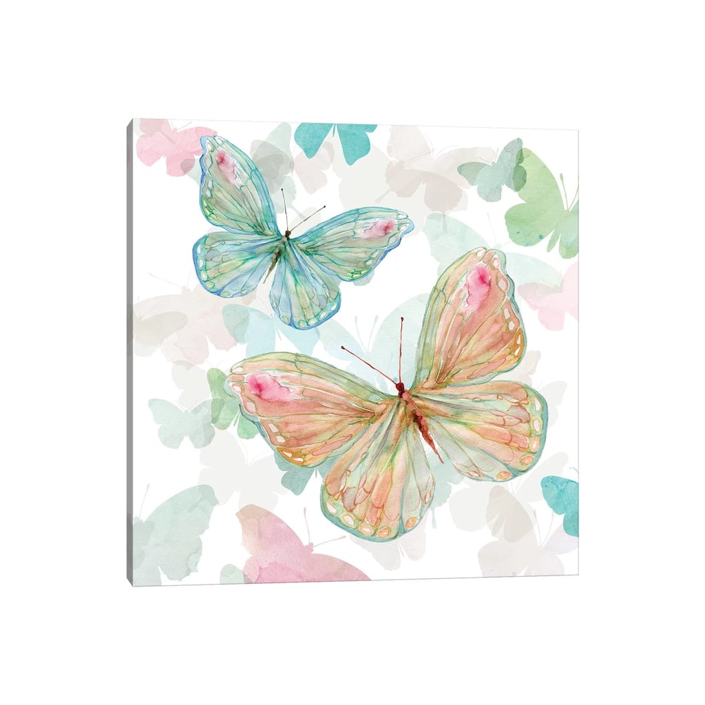 iCanvas "Asbury Garden Butterflies II" by Carol Robinson Canvas Print