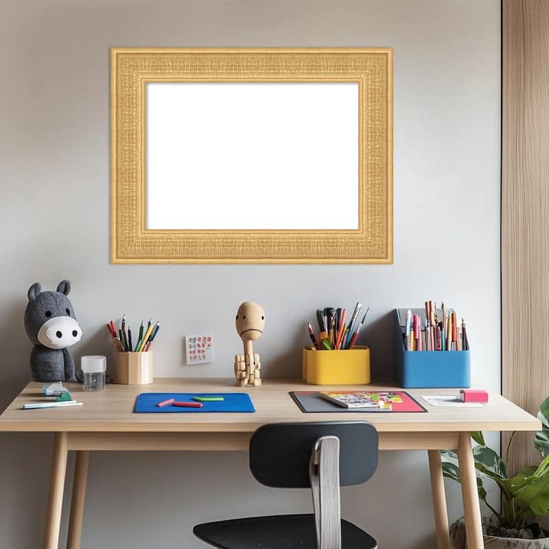 Amanti Art Trellis Gold Framed Dry Erase Magnetic Board