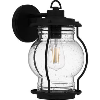 Earth Black One Light Outdoor Wall Mount from the Luther Collection