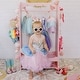 preview thumbnail 7 of 12, Teamson Kids Little Princess Dress Up Armoire with Mirror, Storage Hooks, Shoe Shelves, Hanging Rod, Pink Wardrobe Organizer