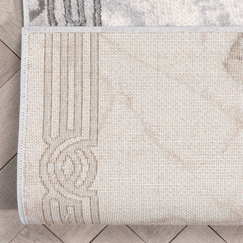 Custom Size Runner Fairmont Huntington Glam Marble Border Stair Rug