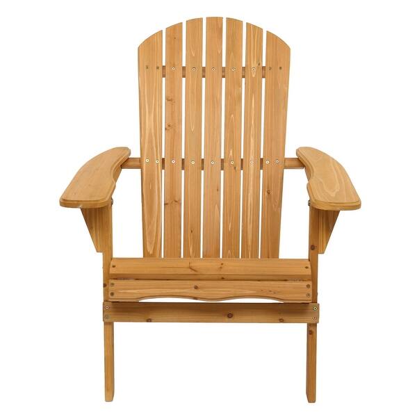 slide 2 of 9, Folding Wooden Lounger Chair with Natural Finish for Patio Garden
