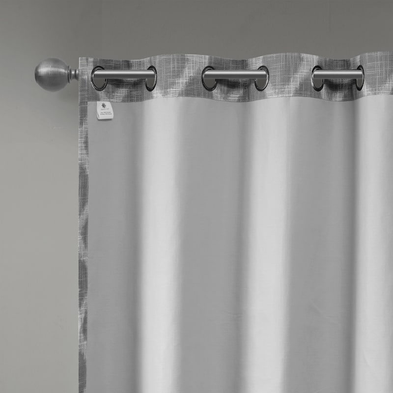 SunSmart Kagen Printed Ikat Blackout Curtain Panel