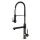 preview thumbnail 107 of 122, Kraus Artec 2-Function Commercial Pulldown Pot Filler Kitchen Faucet KPF-1603 - 24 3/4" Height - MBSB - Matte Black/ Black Stainless
