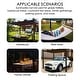 preview thumbnail 69 of 74, Kozyard Alan Full Flat Aluminum and Polypropylene Resin Legs Patio Reclining Adjustable Chaise Lounge