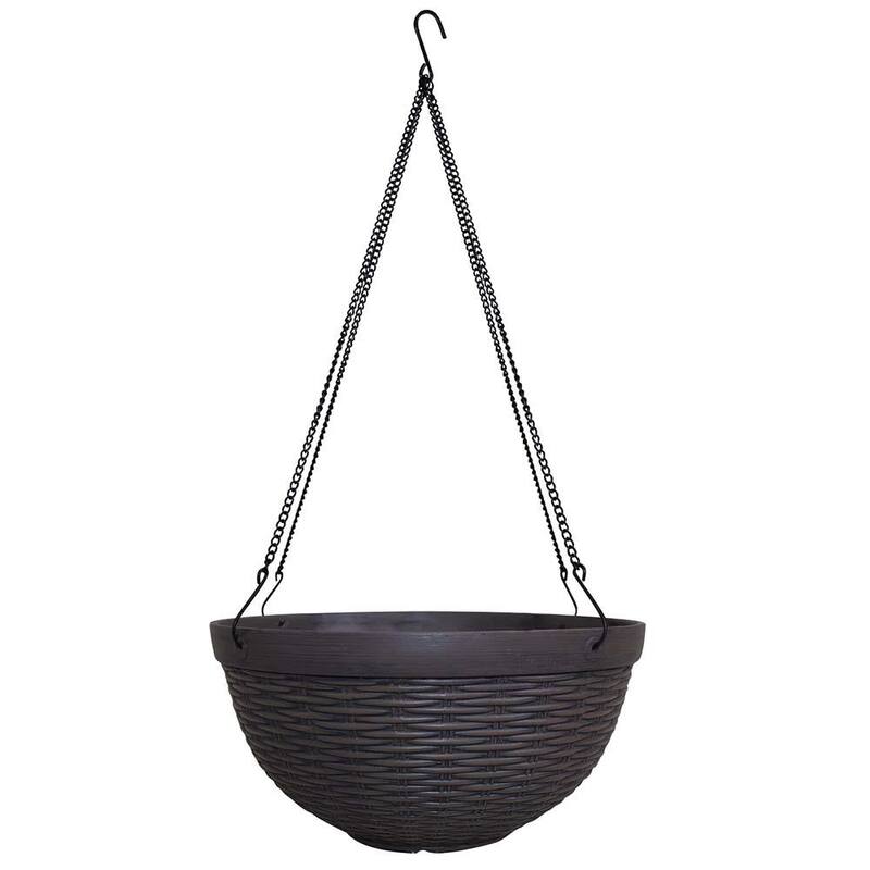 Southern Patio Jamaica Wicker Planter - 12" Hanging