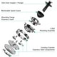 preview thumbnail 8 of 39, Lefton 304 Stainless Steel Waterfall Kitchen Sink Set with Pull-down Faucet KS2206 (Series)