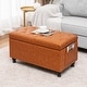 preview thumbnail 9 of 11, Adeco Tufted Storage Ottoman Bench for Living Room Bedroom