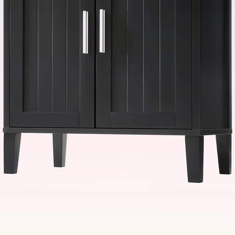 Freestanding Tall Bathroom Cabinet with a Drawer,2 Cabinets,for Bathroom,Living Room,Laundry Room
