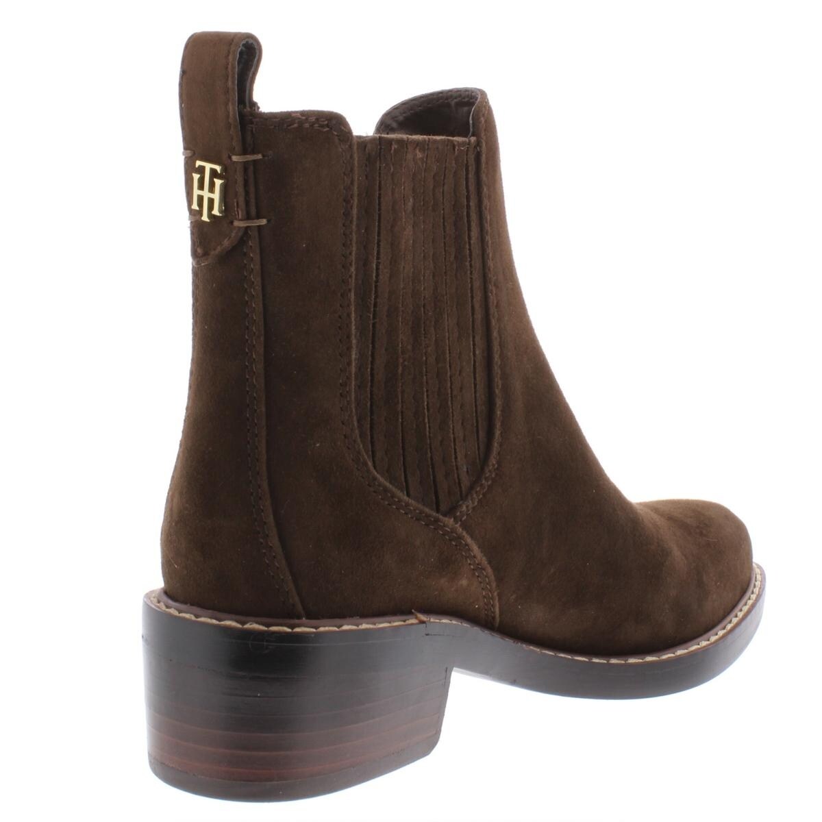 tommy hilfiger chelsea boots suede