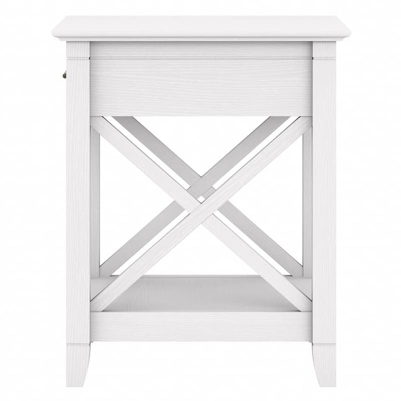 Key West Coastal Box Drawer Nightstand by Bush Furniture