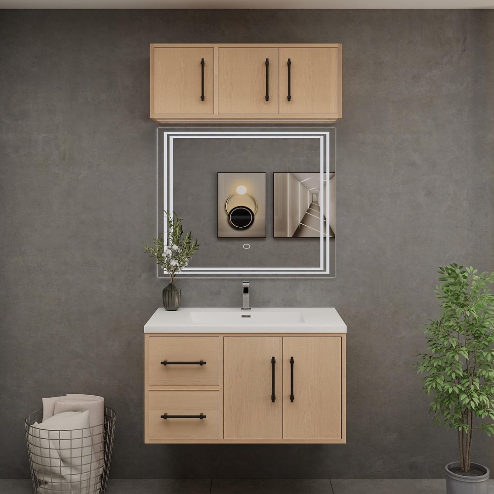 Victoria 36'' L Wall-Mounted Vanity Set with Motion Sensor LED light Top Cabinet