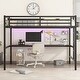 preview thumbnail 4 of 12, Space-Saving Design Loft Bed with Desk, Full XL Size
