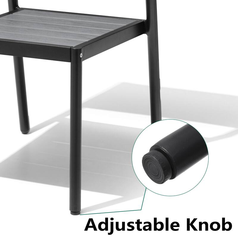 VredHom Outdoor Stackable Aluminum Patio Dining Chairs