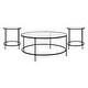preview thumbnail 1 of 4, Astoria Collection Coffee and End Table - Set 3 Piece Occasional